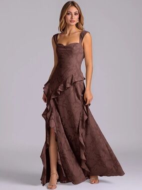 Azazie Sloane Dress- Espresso